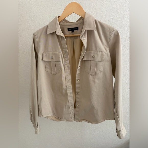 Banana Republic Jackets & Blazers - Banana Republic khaki Collared Shirt